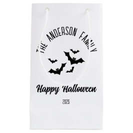 Halloween Black Bats Personalisiert Name Year Kleine Geschenktüte