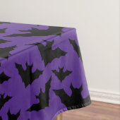 Halloween black bats purple cool spooky pattern tischdecke (Beispiel)