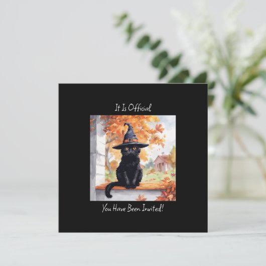 Halloween Black Cat (Stehend Vorderseite)