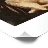 Halloween Black Cat and Owl Poster (Ecke)