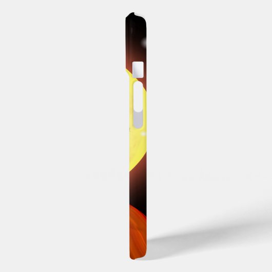 Halloween Black Cat auf Kürbis Case-Mate iPhone Hülle (Rückseite / Links)