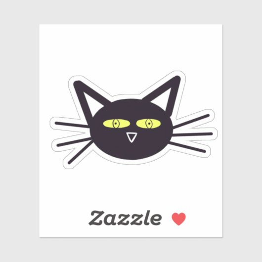 Halloween Black Cat Aufkleber (Blatt)