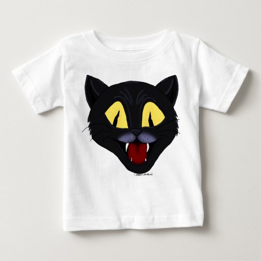 Halloween Black Cat  Baby T-shirt (Vorderseite)