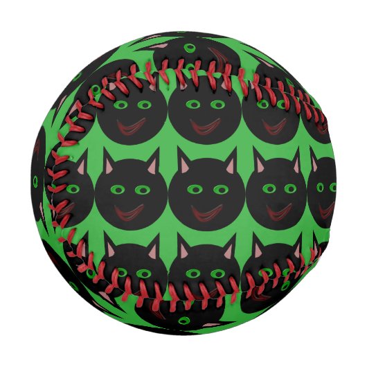 Halloween Black Cat Baseball (Vorderseite Links)