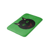 Halloween Black Cat Bath Mat Badematte (Schrägansicht)