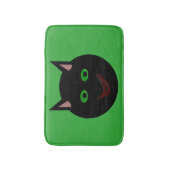 Halloween Black Cat Bath Mat Badematte (Vorderseite Vertikal)