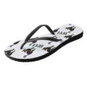 Halloween Black Cat, Boo! Süße Tier-Geschenke Badesandalen (Schrägansicht)