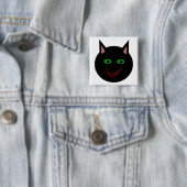Halloween Black Cat Button (Beispiel)