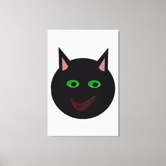 Halloween Black Cat Canvas Print Leinwanddruck (Vorderseite)