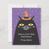 Halloween Black Cat Card (Vorderseite)