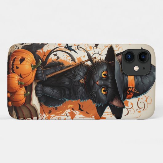 Halloween Black Cat Case-Mate iPhone Hülle (Rückseite (Horizontal))