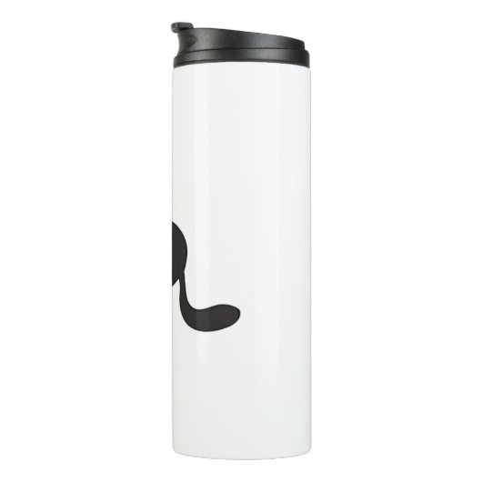 Halloween Black Cat Classic T - Shirt Thermosbecher (Nach rechts gedreht)