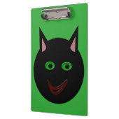 Halloween Black Cat Clipboard Klemmbrett (Links)