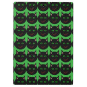 Halloween Black Cat Clipboard Klemmbrett (Rückseite)