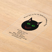 Halloween Black Cat Custom Acryleinladungen (Ablage )