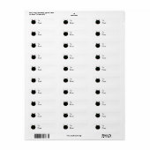 Halloween Black Cat Custom Present Tags (Vorne)