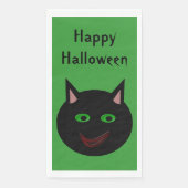 Halloween Black Cat Custom Serviette (Vorderseite)