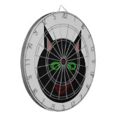 Halloween Black Cat Dart Board Dartscheibe (Vorderseite Links)