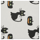 Halloween Black Cat Design Material Stoff (Muster)