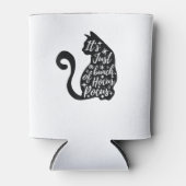 Halloween Black Cat Es ist nur ein Haufen Hokuspok Dosenkühler (Vorderseite)