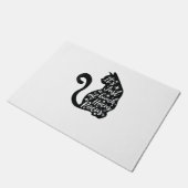 Halloween Black Cat Es ist nur ein Haufen Hokuspok Fußmatte (Schrägansicht)