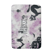 Halloween Black Cat Evil Pumpkins Beängstigend Owl Badematte (Vorderseite Vertikal)