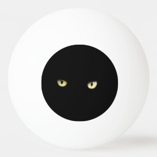 Halloween Black Cat Eyes Ping Pong Ball Tischtennisball
