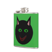 Halloween Black Cat Flask Flachmann (Links)