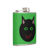 Halloween Black Cat Flask Flachmann (Rechts)