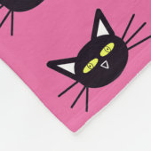 Halloween Black Cat Fleecedecke (Ecke)