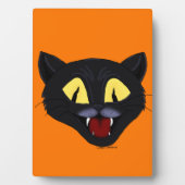 Halloween Black Cat Fotoplatte (Vorderseite)