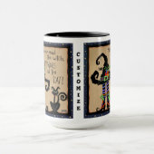 Halloween Black Cat Funny Zitat individuell einste Tasse (Zentrum)