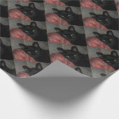 Halloween Black Cat Geschenkpapier (Ecke)