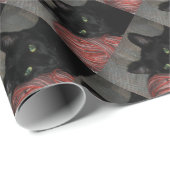 Halloween Black Cat Geschenkpapier (Rolleneckpunkt)