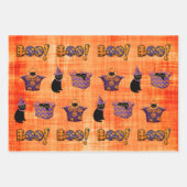 Halloween Black Cat Geschenkpapier Set (Vorderseite)