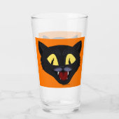 Halloween Black Cat Glas (Rückseite)