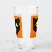 Halloween Black Cat Glas (Links)