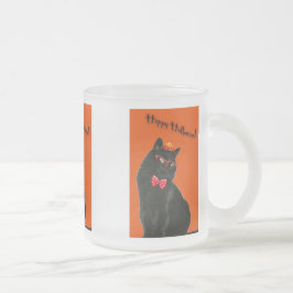 Halloween Black Cat Glass Tasse Varieté Set