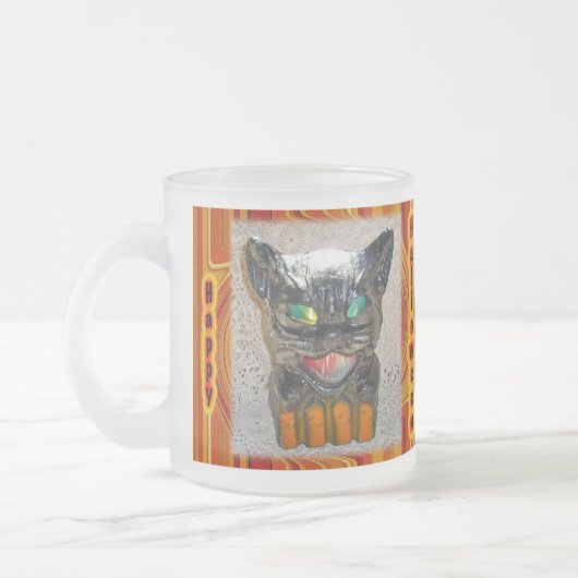 Halloween Black Cat Glass Tasse Varieté Set (Links)