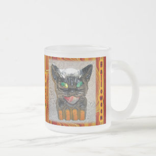 Halloween Black Cat Glass Tasse Varieté Set
