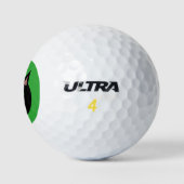 Halloween Black Cat Golf Ball (Logo)