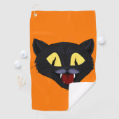 Halloween Black Cat Golfhandtuch (Insitu)