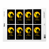 Halloween Black Cat Happy Halloween-Geschenketiket (Vorne)