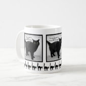 Halloween Black Cat Kaffeetasse (Vorderseite Links)