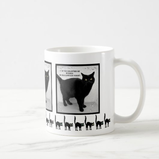 Halloween Black Cat Kaffeetasse (Rechts)