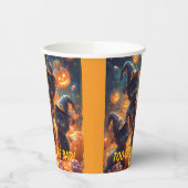 Halloween Black Cat Kittens Pappbecher (Links)