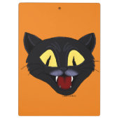 Halloween Black Cat Klemmbrett (Rückseite)