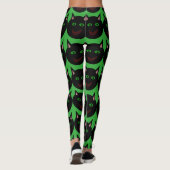 Halloween Black Cat Leggings (Rückseite)