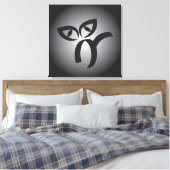 Halloween Black Cat Leinwanddruck (Insitu (Schlafzimmer))