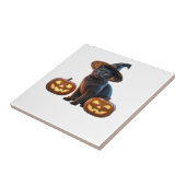 Halloween Black Cat Magic Classic T-Shirt Fliese (Seite)